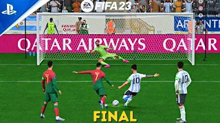 FIFA 23 RONALDO V MESSI PORTUGAL VS ARGENTINA FIFA WORLD CUP PENALTY SHOOTOUT 4K