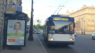 Троллейбус, маршрут №15 ТролЗа-5275.03 "Оптима" б.1224 (06.06.2021) Санкт-Петербург