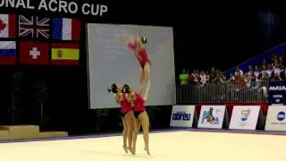 FIG Acro World Cup 2013 Maia - POR W3 Sen Dynamic - Leonor, Sonia and Marta