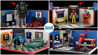 All Lego Garten of Banban 3, Poppy Playtime 3, Skibidi Toilet, Trevor Henderson Rooms Compilation