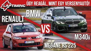 Úgy reagál, mint egy versenyautó! - Renault Megane RS 225 vs. BMW M340i (Laptiming ep.159)