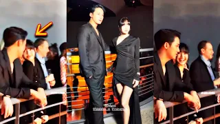 Lisa whispers and charmingly interacts with Seventeen's Mingyu at the Bvlgari event in Seoul