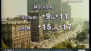 Прогноз погоды на 19 августа 1987 года