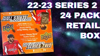 2022-23 Upper Deck Series 2 Hockey 24 Pack Retail Box Break and Review