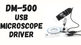 SUNSHINE DM-500 USB Microscope Software and Driver Download and install