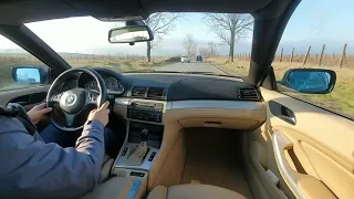 BMW 330ci e46 passenger POV drive