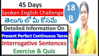 45 Days Spoken English Challenge For Beginners - Day: 18 - Part: B