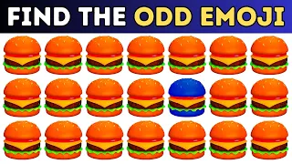 FIND THE ODD EMOJI OUT by Spotting The Difference! | Odd One Out Puzzle