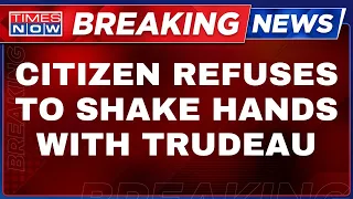 Live: Toronto Citizen Refuses To Shake Hands With Justin Trudeau, Bursts Propaganda |Nijjar | Canada