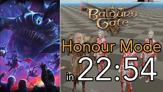 Baldur's Gate 3 - Honour Mode in 22:54