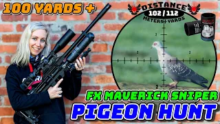 100 Yard + | Pigeon Hunt | FX Maverick Sniper | Airgun Pest Control