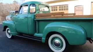 1951 Chevrolet 3100 5 Window Pick Up Truck For Sale~Straight 6~3 On The Tree