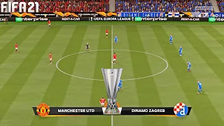 FIFA 21 | Manchester United vs Dinamo Zagreb - Final UEFA Europa League UEL - Full Gameplay