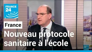 France : Jean Castex annonce une "simplification" du protocole sanitaire à l'école • FRANCE 24