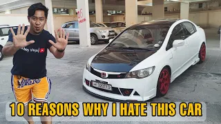 10 Things I HATE about this car: Honda Civic FD | Mugen RR inspired | by Aliboy Vlogs