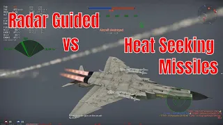 War Thunder - Radar Guided vs Heat Seeking Missiles