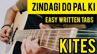 Zindagi Do Pal Ki Guitar Instrumental Cover + TABS | Kites | Shubham Joshi