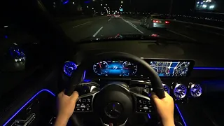 2021 Mercedes Benz GLB 220 POV night drive