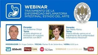 Webinar: Tratamiento de la enfermedad inflamatoria intestinal: Estado del arte