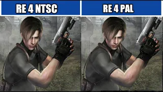 Resident Evil 4 PS2 NTSC vs PS2 PAL Version-Frame Rate Test