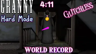 [WR]Granny 1.8 - Hard Mode Glitchless Speedrun In 4:11