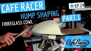 Cafe Racer ★ Hump Shaping the Fibreglass Mould, PART 1, Honda CB750 Cafe Bike Ep 24