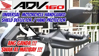 Honda ADV 160 || Motorcycle Handguard Shield Deflector Hand protector installed
