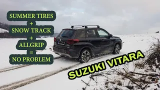 Suzuki New Vitara 1,4 AT Allgrip vs Summer tires & SNOW | Test modes AUTO, SPORT, SNOW, LOCK