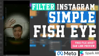Bikin Filter Instagram Fish Eye Simple + Frame | Spark AR Tutorial