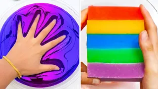 ⓐⓢⓜⓡ SLIME COLORING - Most Satisfying Slime ASMR Video P239