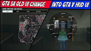 GTA San Andreas Old UI Change into GTA 5 HUD UI Mod Free Download And Installation