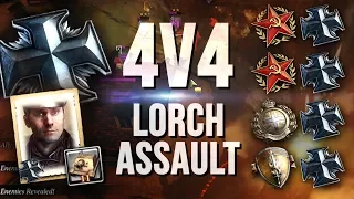 4x STURMTIGERS: Blob Removal [4v4] [OKW] [Lorch Assault] — Full Match of Company of Heroes 2