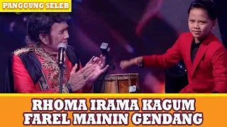 RHOMA IRAMA TERPESONA NGELIAT PERMAINAN GENDANG FAREL PRAYOGA - PANGGUNG SELEB