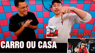 (PARTE 1) HUDSON AMORIM REAGINDO AO (mrbeastbrasil) Você Prefere a Lamborghini ou a Casa?