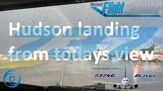 The Hudson Landing from today's perspective in a 737 | Real 737 Pilot