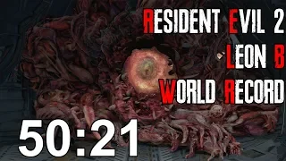 Resident Evil 2 Remake - Leon B Speedrun Former World Record - 50:21