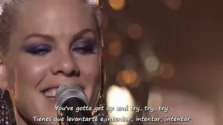 P!nk -  Try  (Live, 2012)  Subtítulos  Inglés | Español