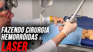 Ensinado fazer cirurgia grandes Hemorroidas c/laser como evitar complicações c/estreitamento an#l: