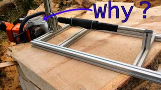 Why DIY Chainsaw Mill BEATS Band Mill (cutting a Massive Oak)