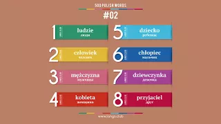 #02 - ПОЛЬСКИЙ ЯЗЫК - 500 основных слов. Изучаем польский язык самостоятельно