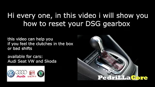 RESET DSG Without VAG COM - HOW To Reset DSG Gearbox Easy and Fast