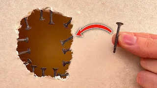 Genius Method! Old Mason's Hole Repair Method Shocked Everyone