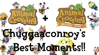 Animal Crossing New Leaf + New Leaf Welcome Amiibo Chuggaaconroy's Best Moments!!!