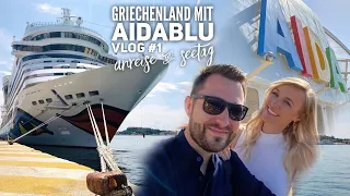 Griechenland mit AIDAblu - Vlog #1: Anreise, Seetag & AIDA Geburtstag