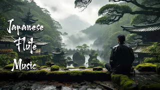 Rainy Day in a Serene Zen Garden - Japanese Flute Music For Soothing, Meditation, Healing