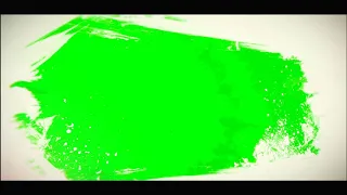 Green screen ink brush photo slideshow