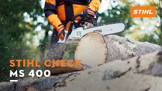 STIHL Check: Motorsäge MS 400 C-M | Die weltweit erste Kettensäge mit Magnesiumkolben