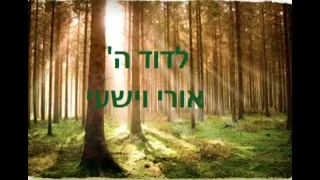 "LeDavid Hashem Ori VeYishi" - learning a chapter of Tehillim - Pre Rosh HaShana Shiur (Ner 14.9.20)