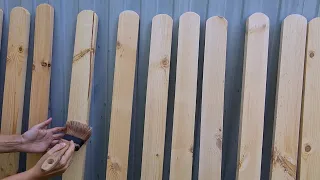 Строим деревянный забор часть 2 Обработка дерева