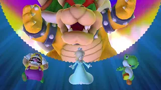 Mario Party 10 - Whimsical Waters - Toad Yoshi Rosalina Wario Vs Bowser (Bowser Party)